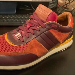Bally Men's Maroon and Rust Sneakers